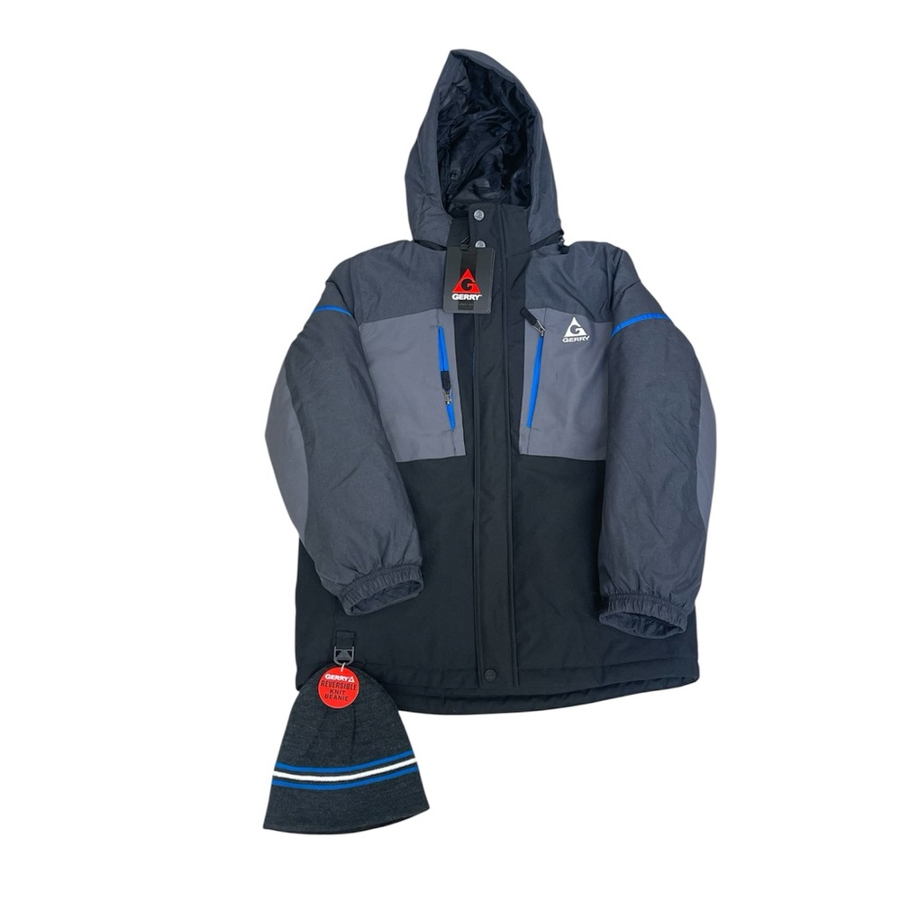Gerry boys 3 in1 youth jacket/Coat with reversible hat size 14-16 New